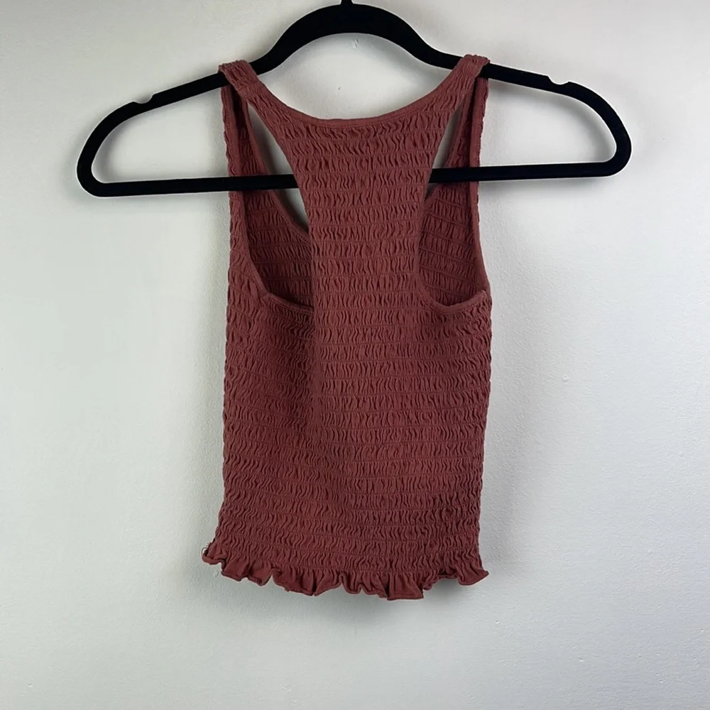 American Eagle Rust Smocked Tank size xs - Picture 4 of 4